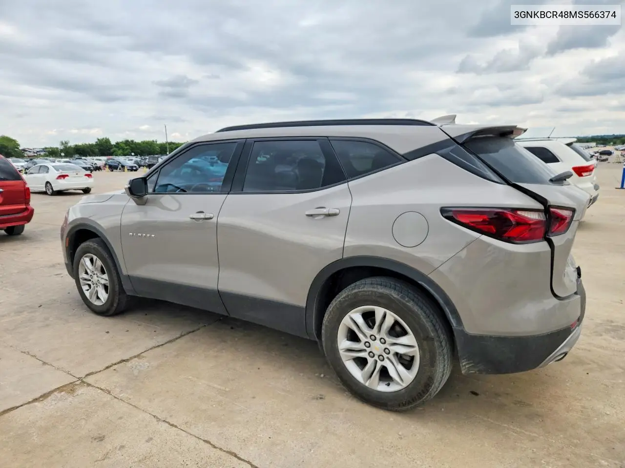 2021 Chevrolet Blazer 2Lt VIN: 3GNKBCR48MS566374 Lot: 57432556