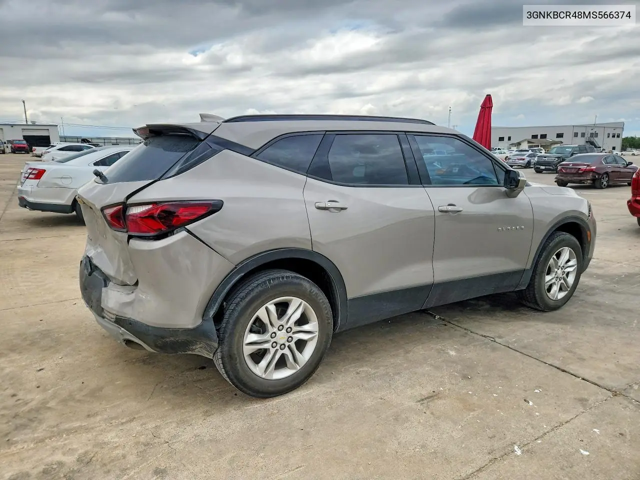 2021 Chevrolet Blazer 2Lt VIN: 3GNKBCR48MS566374 Lot: 57432556