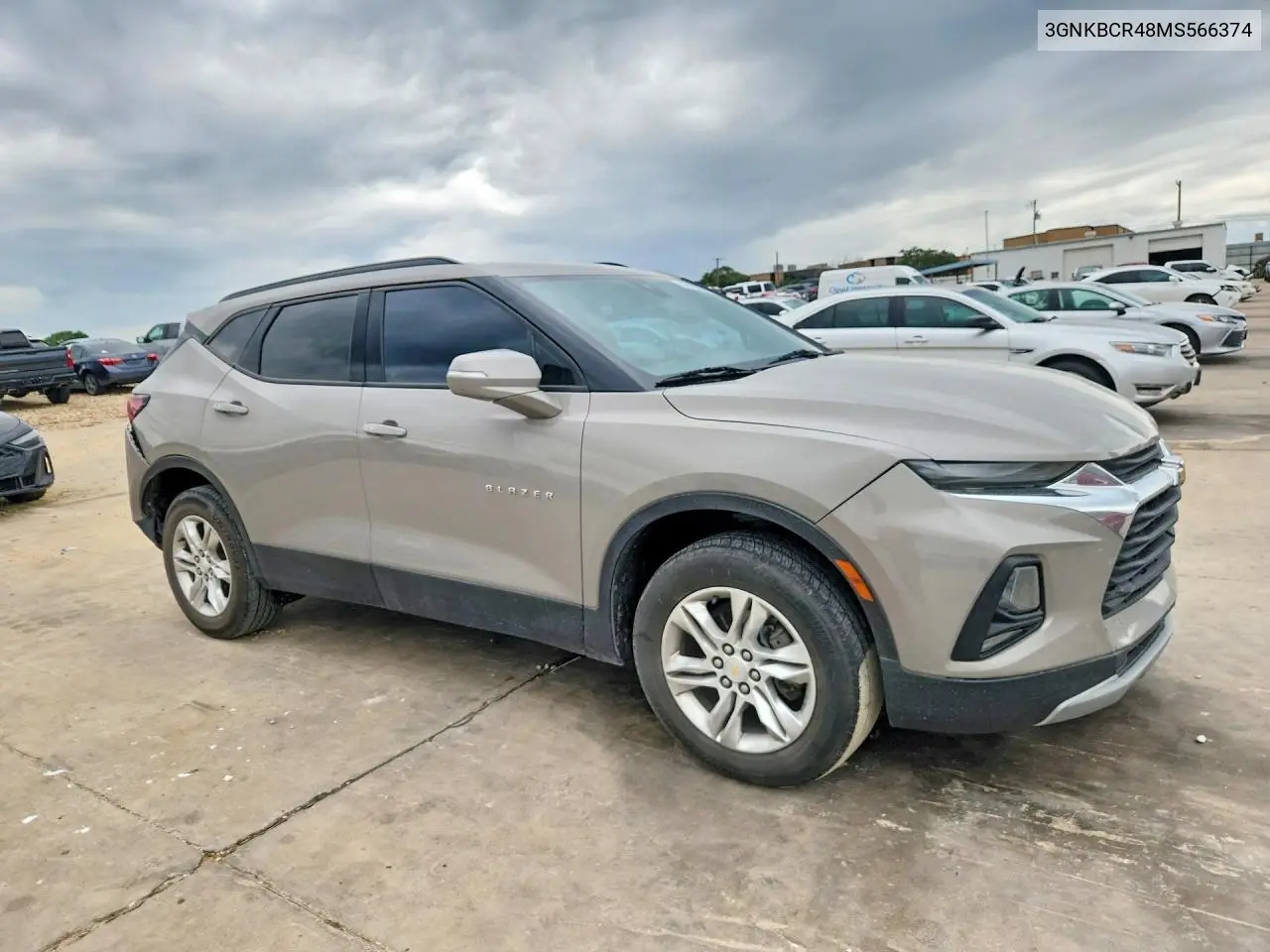 2021 Chevrolet Blazer 2Lt VIN: 3GNKBCR48MS566374 Lot: 57432556