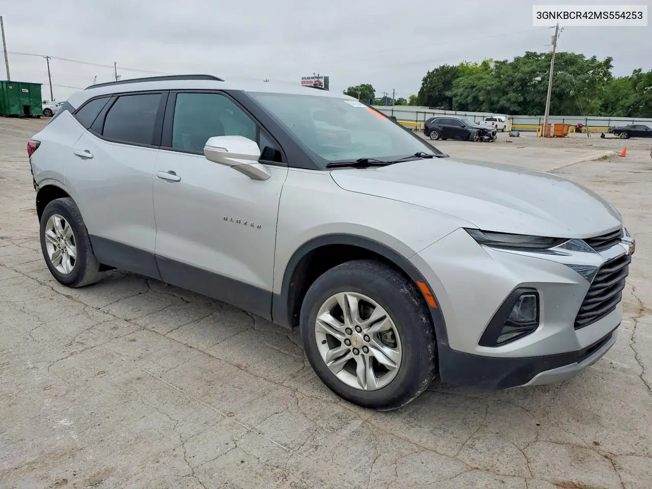 2021 Chevrolet Blazer 2Lt VIN: 3GNKBCR42MS554253 Lot: 57475646