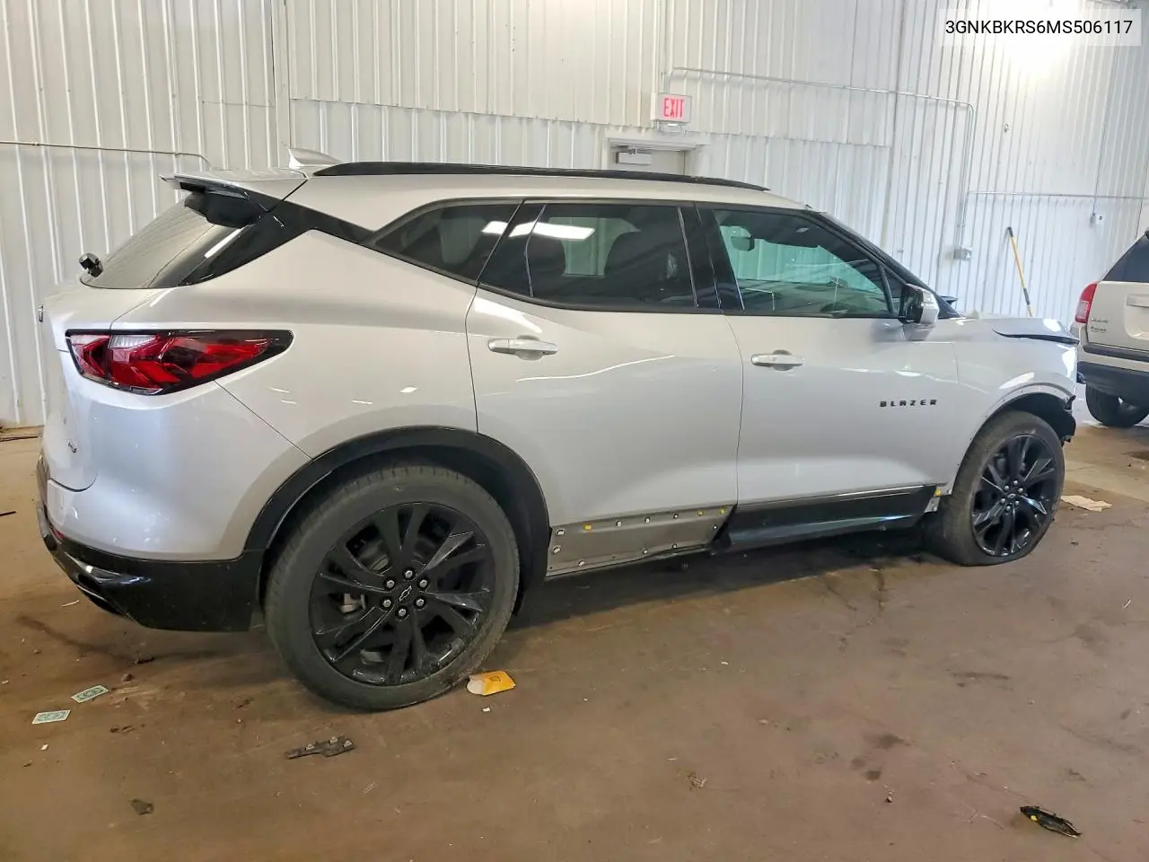 2021 Chevrolet Blazer Rs VIN: 3GNKBKRS6MS506117 Lot: 59299066