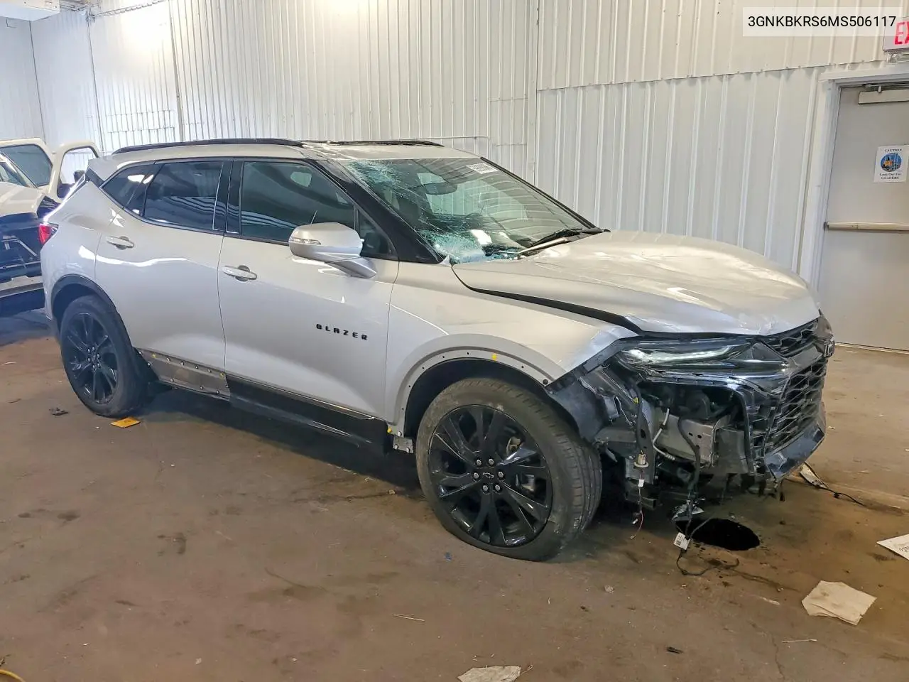 2021 Chevrolet Blazer Rs VIN: 3GNKBKRS6MS506117 Lot: 59299066