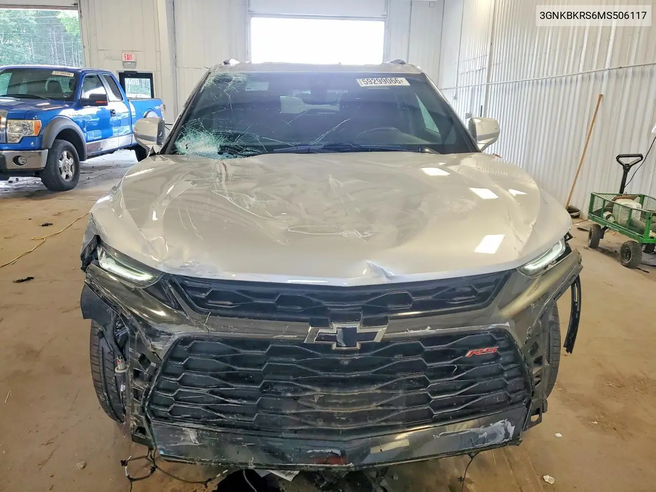 2021 Chevrolet Blazer Rs VIN: 3GNKBKRS6MS506117 Lot: 59299066