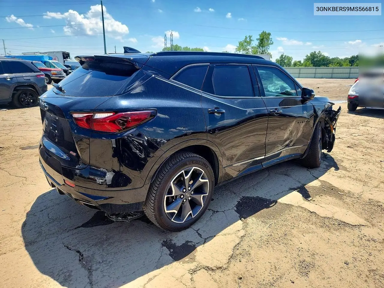 2021 Chevrolet Blazer Rs VIN: 3GNKBERS9MS566815 Lot: 59604976