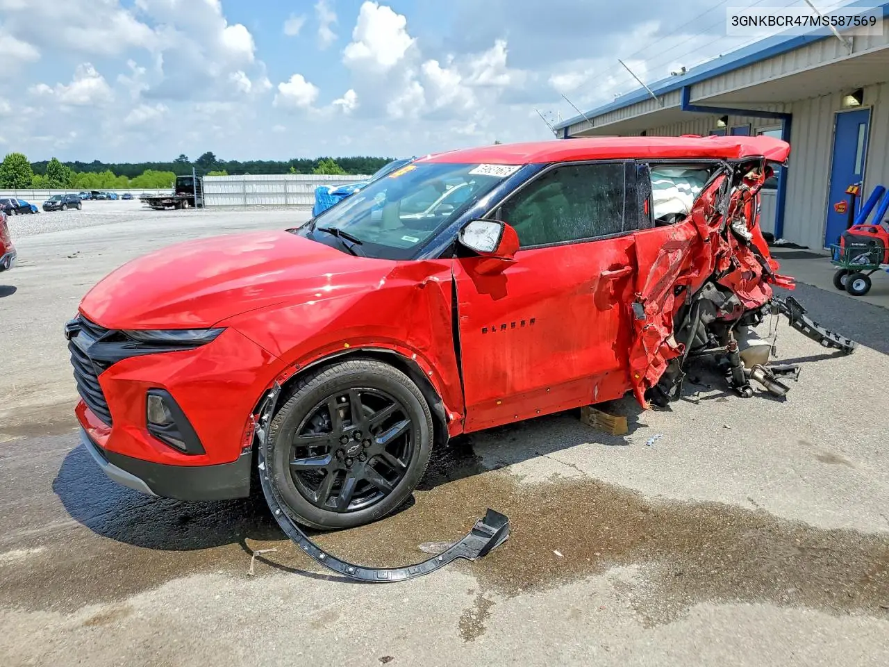 2021 Chevrolet Blazer VIN: 3GNKBCR47MS587569 Lot: 59631676