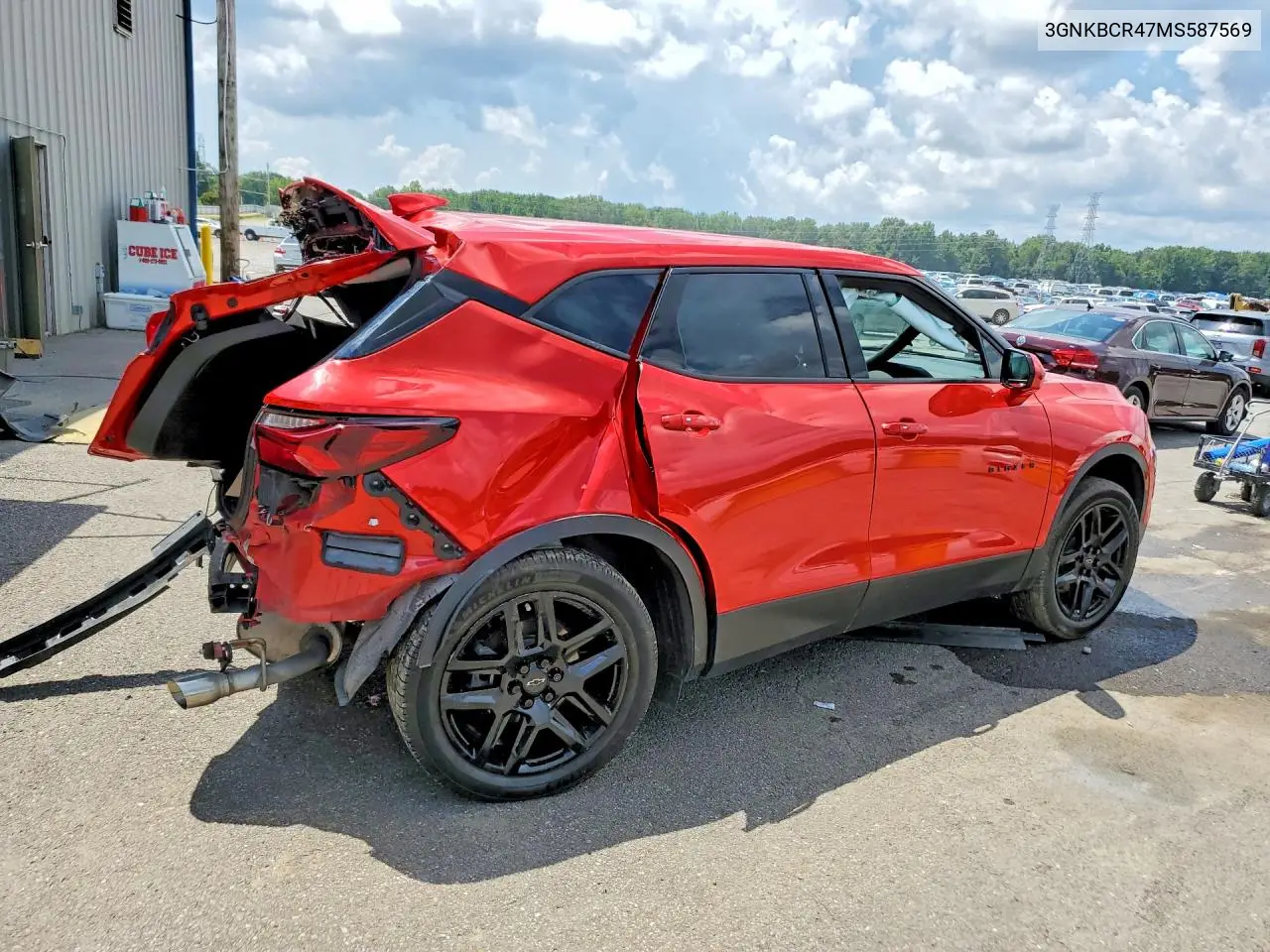 2021 Chevrolet Blazer VIN: 3GNKBCR47MS587569 Lot: 59631676