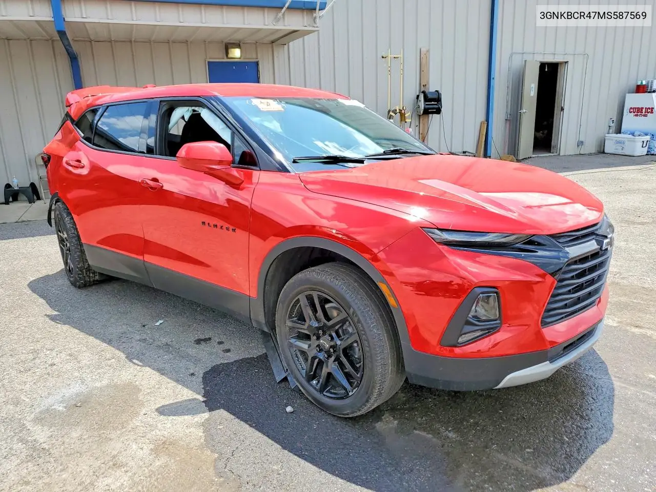 2021 Chevrolet Blazer VIN: 3GNKBCR47MS587569 Lot: 59631676