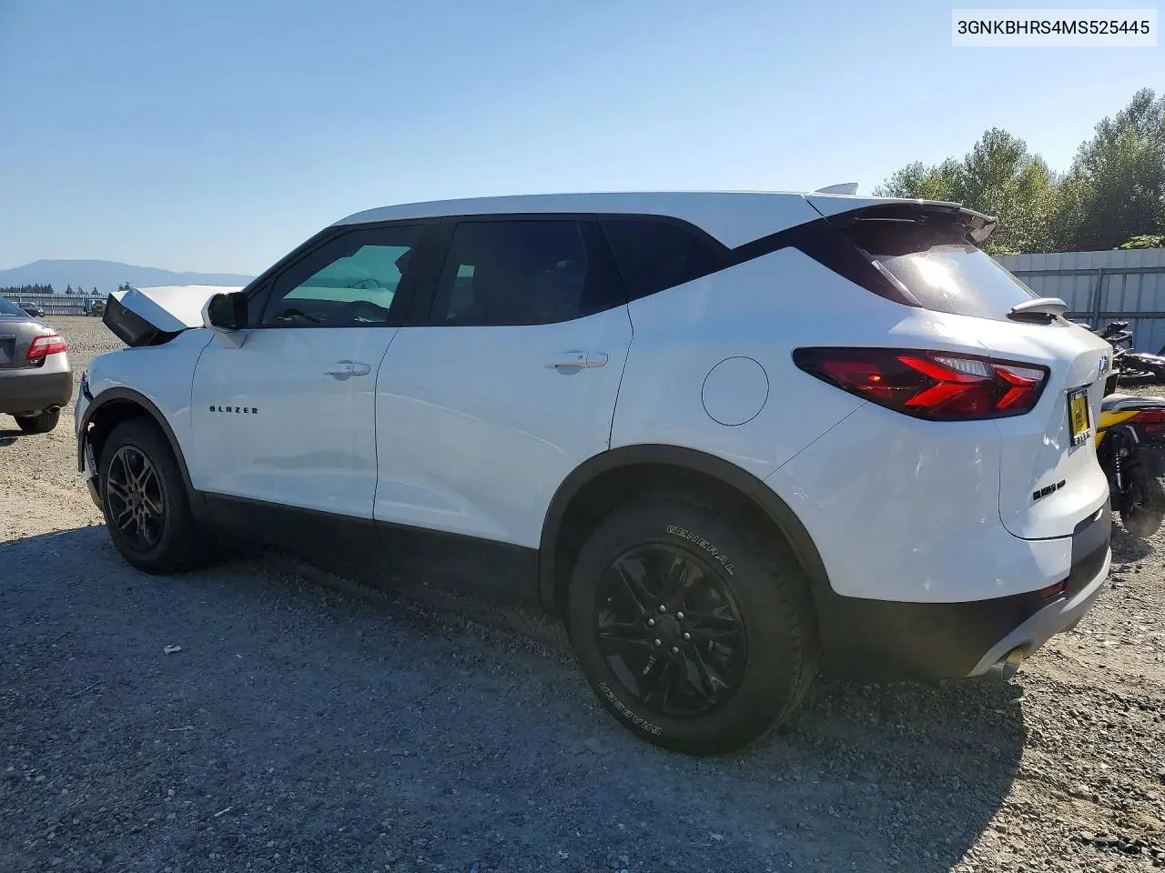 2021 Chevrolet Blazer 2Lt VIN: 3GNKBHRS4MS525445 Lot: 59901036