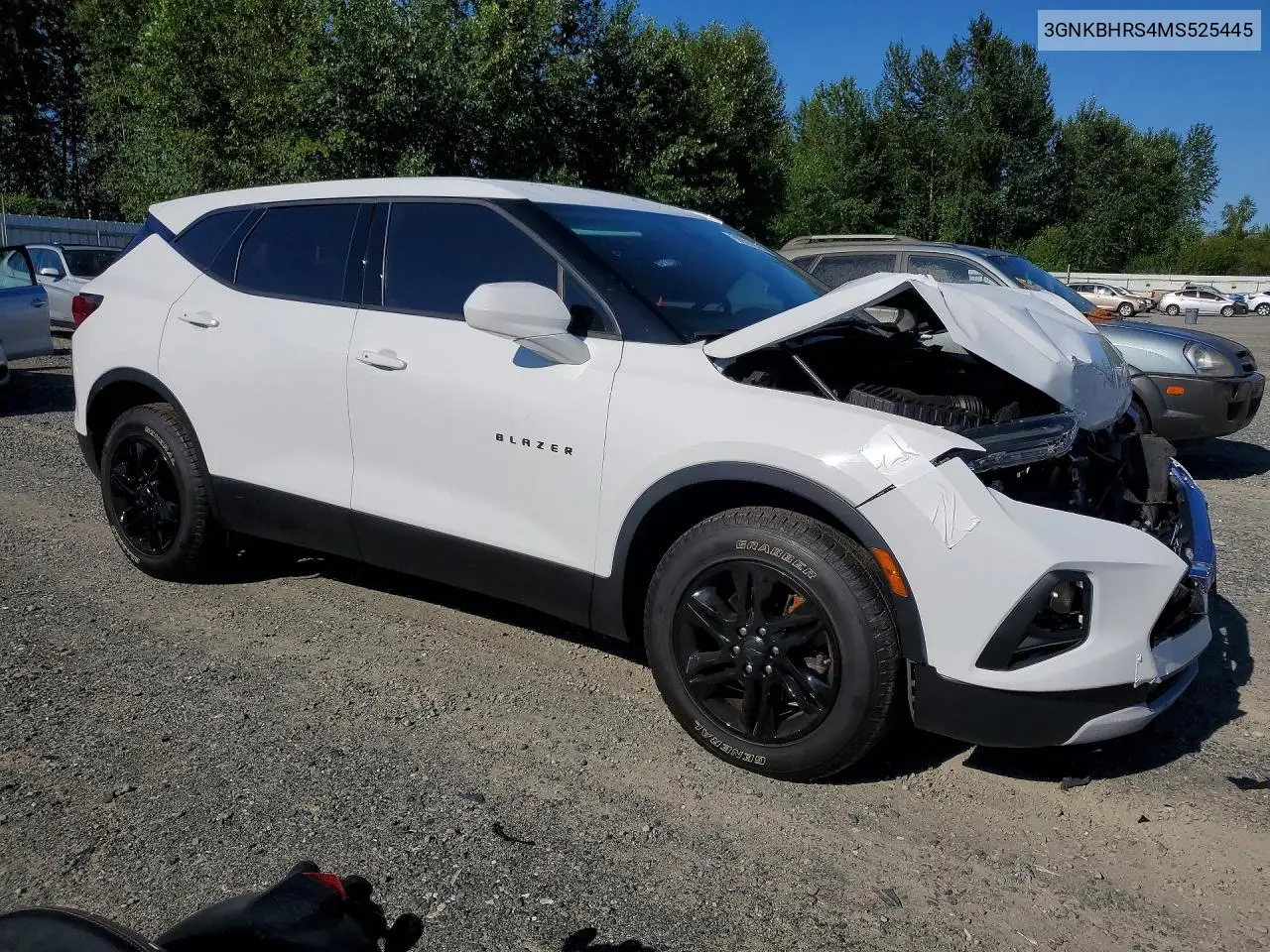 2021 Chevrolet Blazer 2Lt VIN: 3GNKBHRS4MS525445 Lot: 59901036