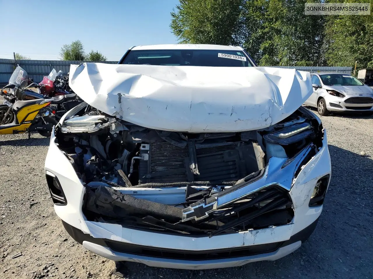 2021 Chevrolet Blazer 2Lt VIN: 3GNKBHRS4MS525445 Lot: 59901036