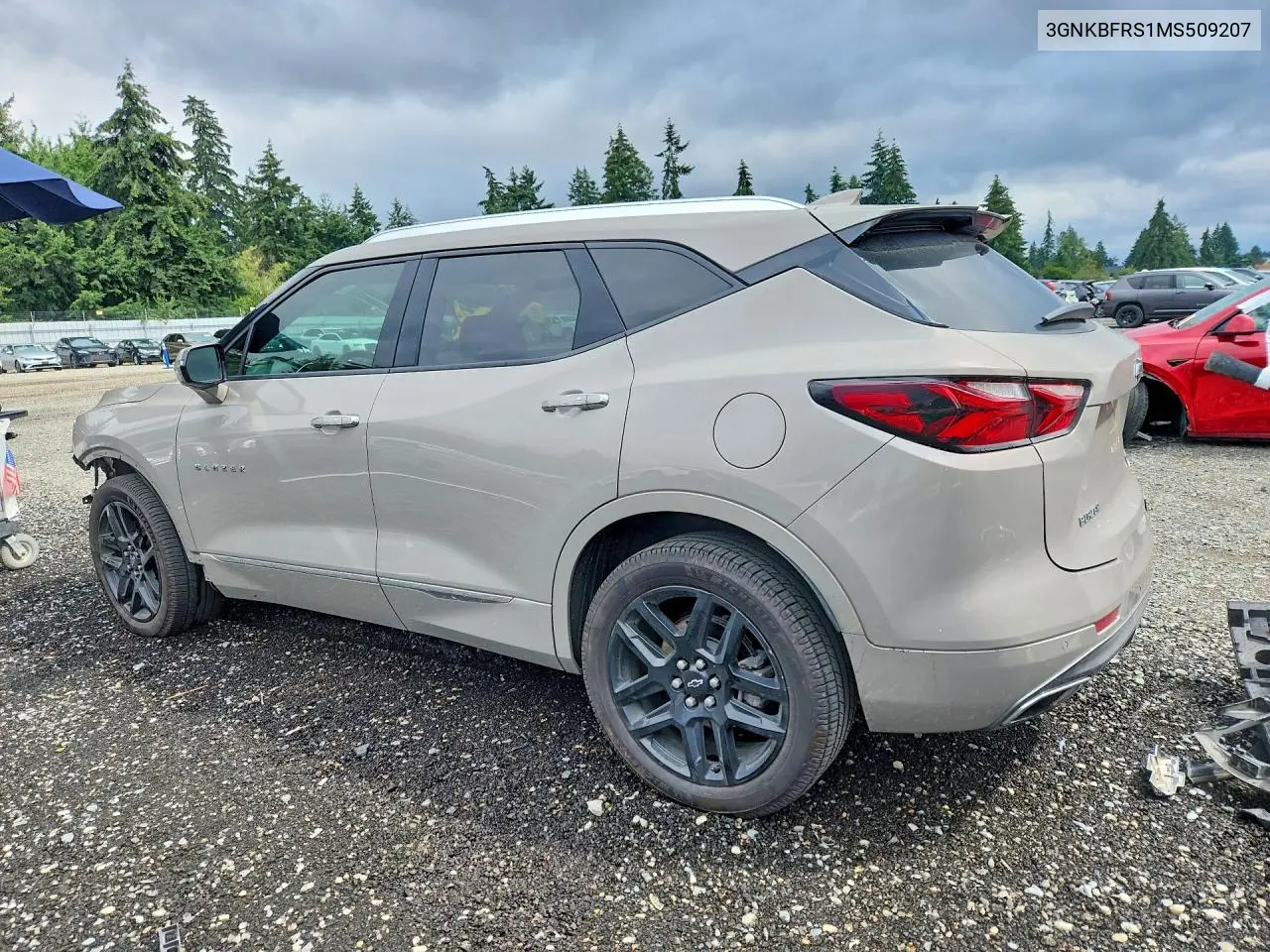 2021 Chevrolet Blazer Premier VIN: 3GNKBFRS1MS509207 Lot: 59968726