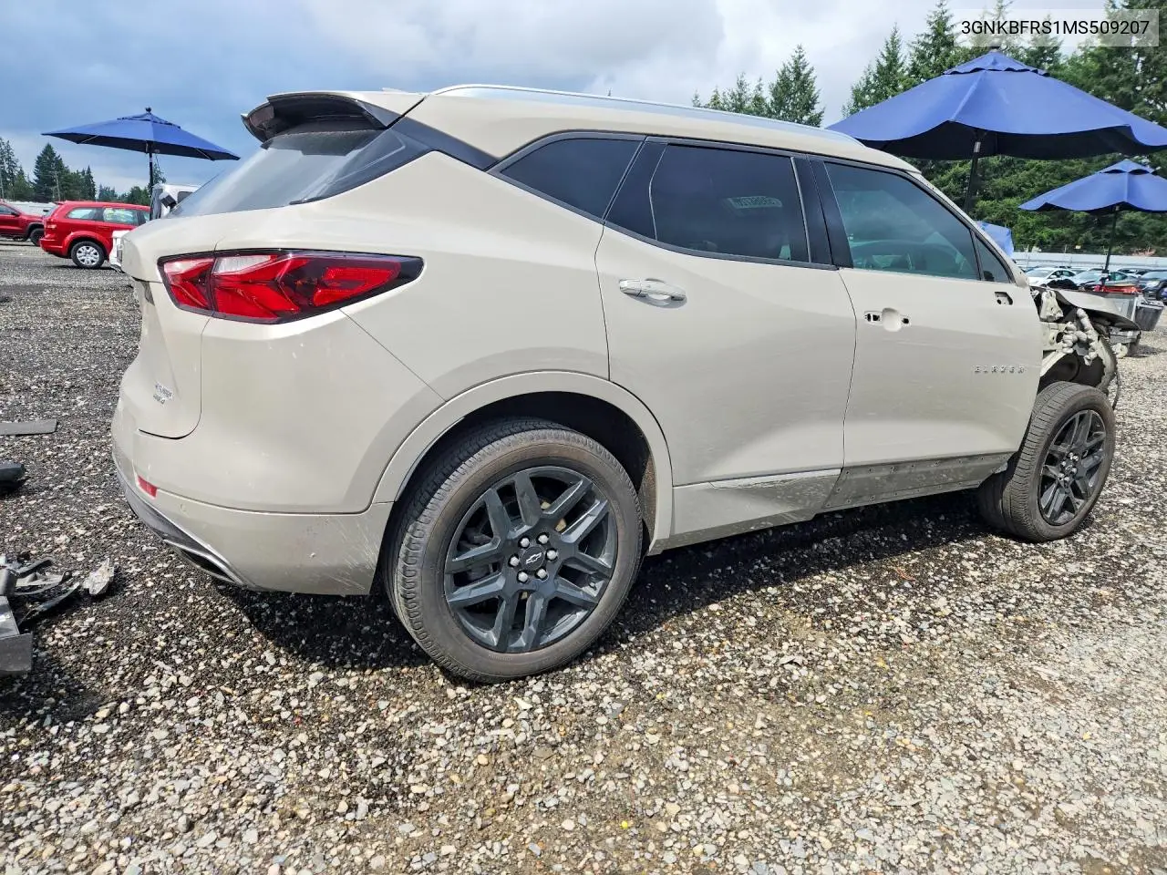 2021 Chevrolet Blazer Premier VIN: 3GNKBFRS1MS509207 Lot: 59968726
