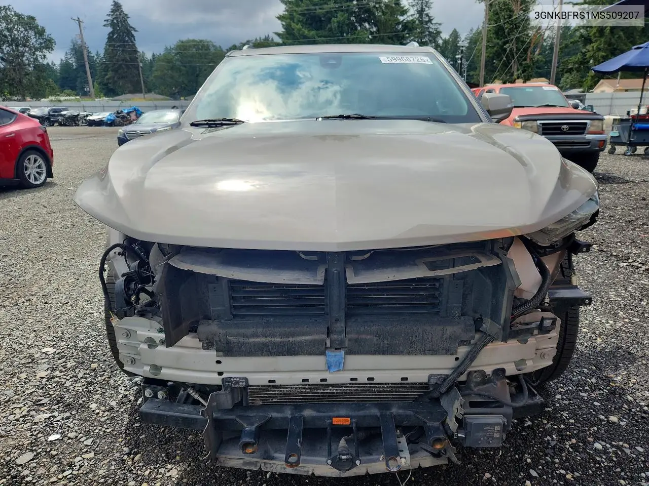 2021 Chevrolet Blazer Premier VIN: 3GNKBFRS1MS509207 Lot: 59968726