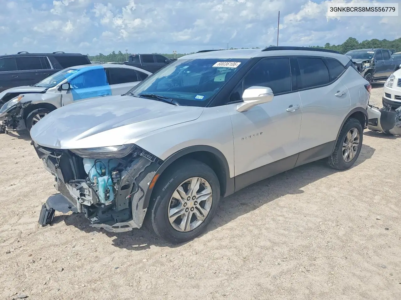 2021 Chevrolet Blazer 2Lt VIN: 3GNKBCRS8MS556779 Lot: 60036106