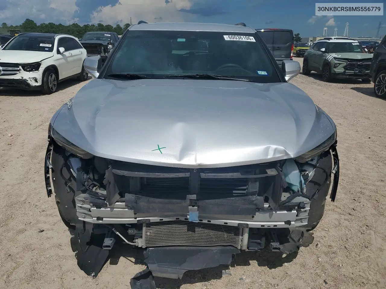 2021 Chevrolet Blazer 2Lt VIN: 3GNKBCRS8MS556779 Lot: 60036106