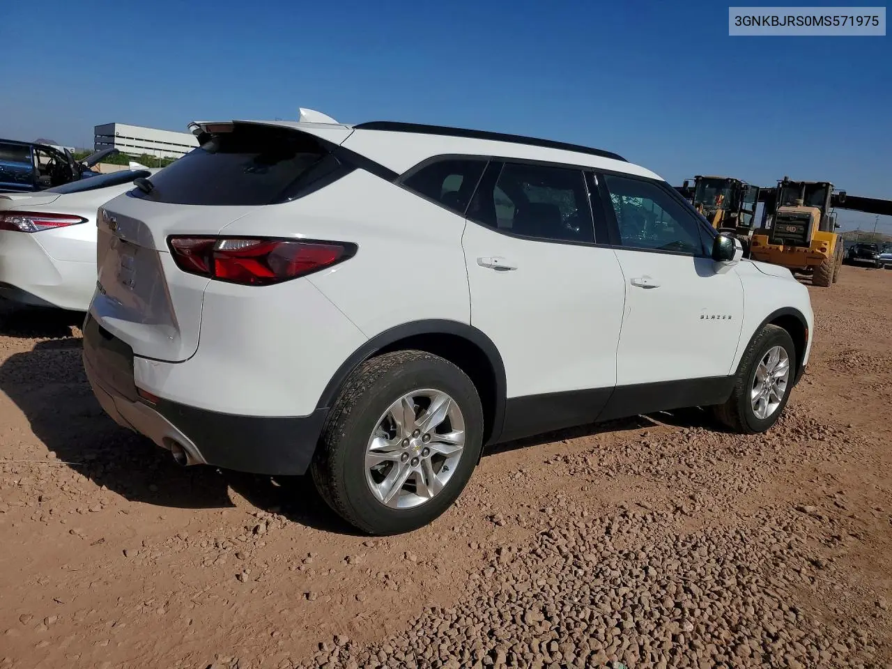 2021 Chevrolet Blazer 3Lt VIN: 3GNKBJRS0MS571975 Lot: 60438336
