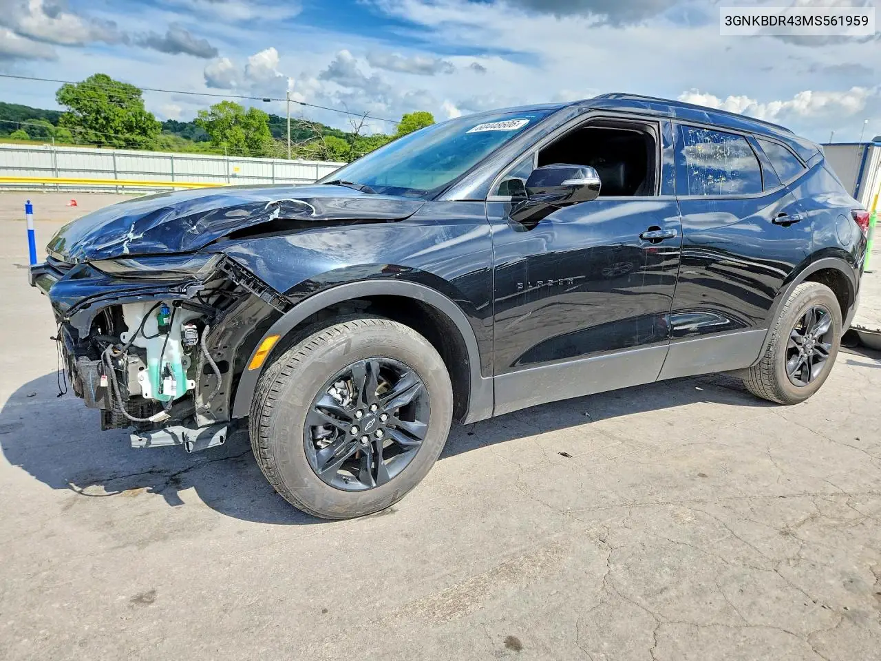 2021 Chevrolet Blazer 3Lt VIN: 3GNKBDR43MS561959 Lot: 60448606