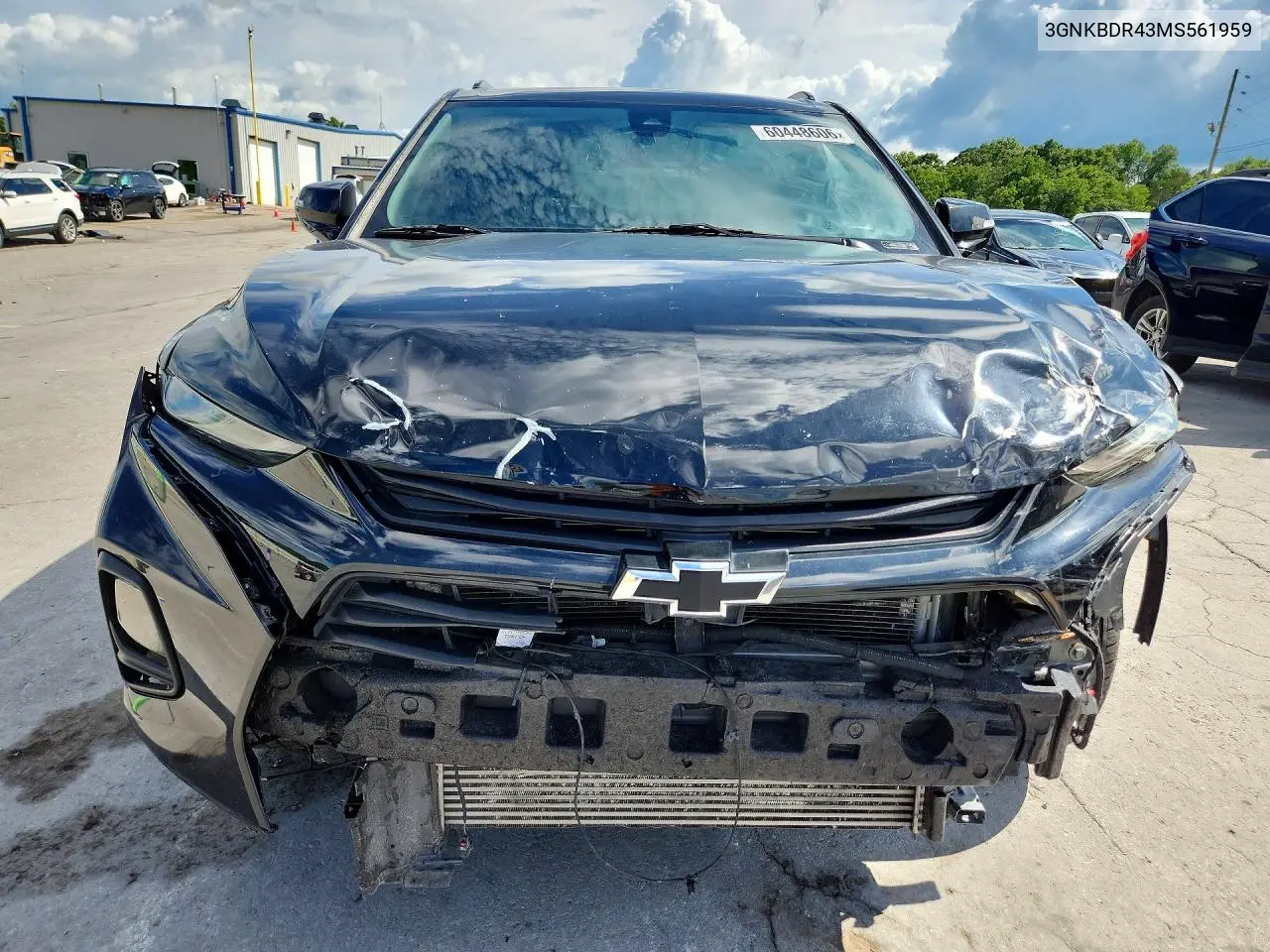 2021 Chevrolet Blazer 3Lt VIN: 3GNKBDR43MS561959 Lot: 60448606