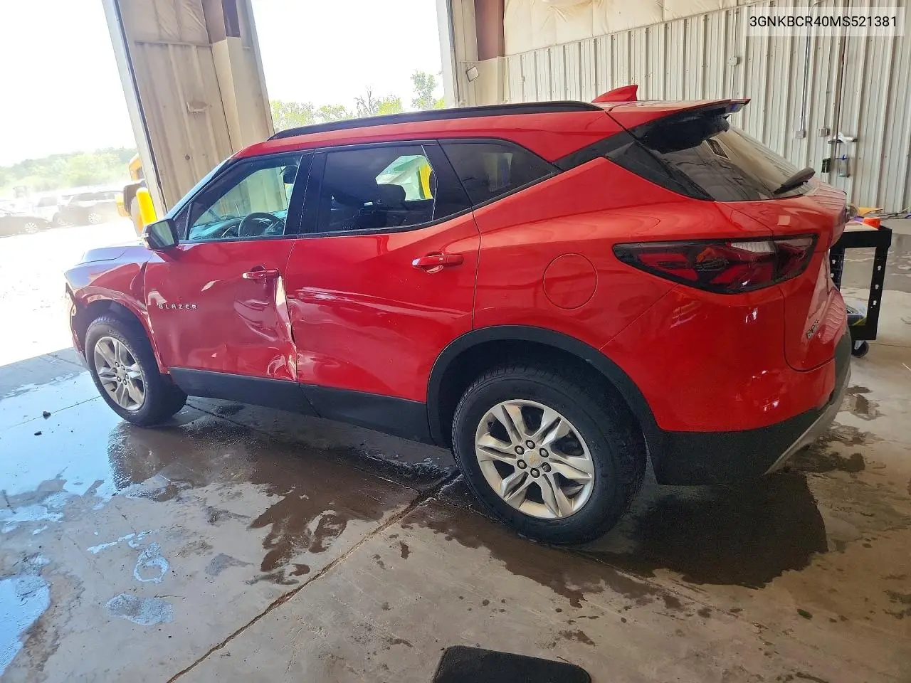2021 Chevrolet Blazer 2Lt VIN: 3GNKBCR40MS521381 Lot: 60456536