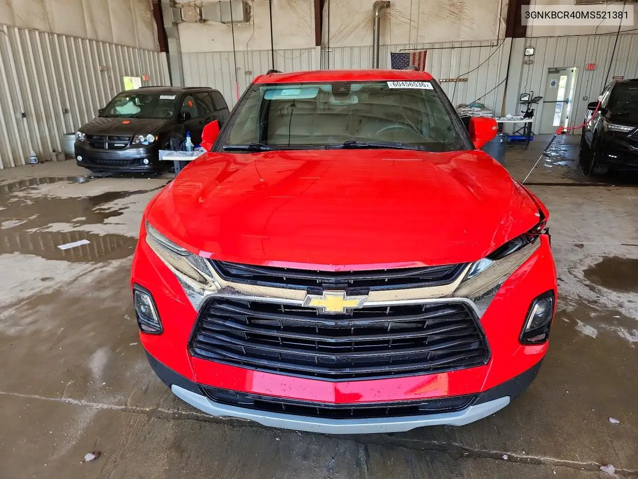 2021 Chevrolet Blazer 2Lt VIN: 3GNKBCR40MS521381 Lot: 60456536