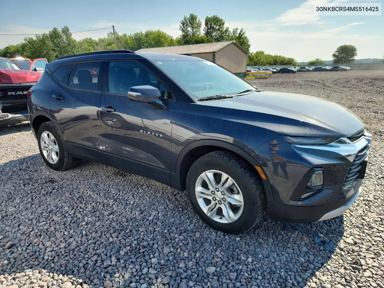 2021 Chevrolet Blazer 2Lt VIN: 3GNKBCRS4MS516425 Lot: 60578676