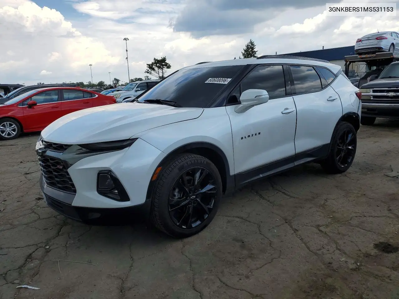 2021 Chevrolet Blazer Rs VIN: 3GNKBERS1MS531153 Lot: 60608096