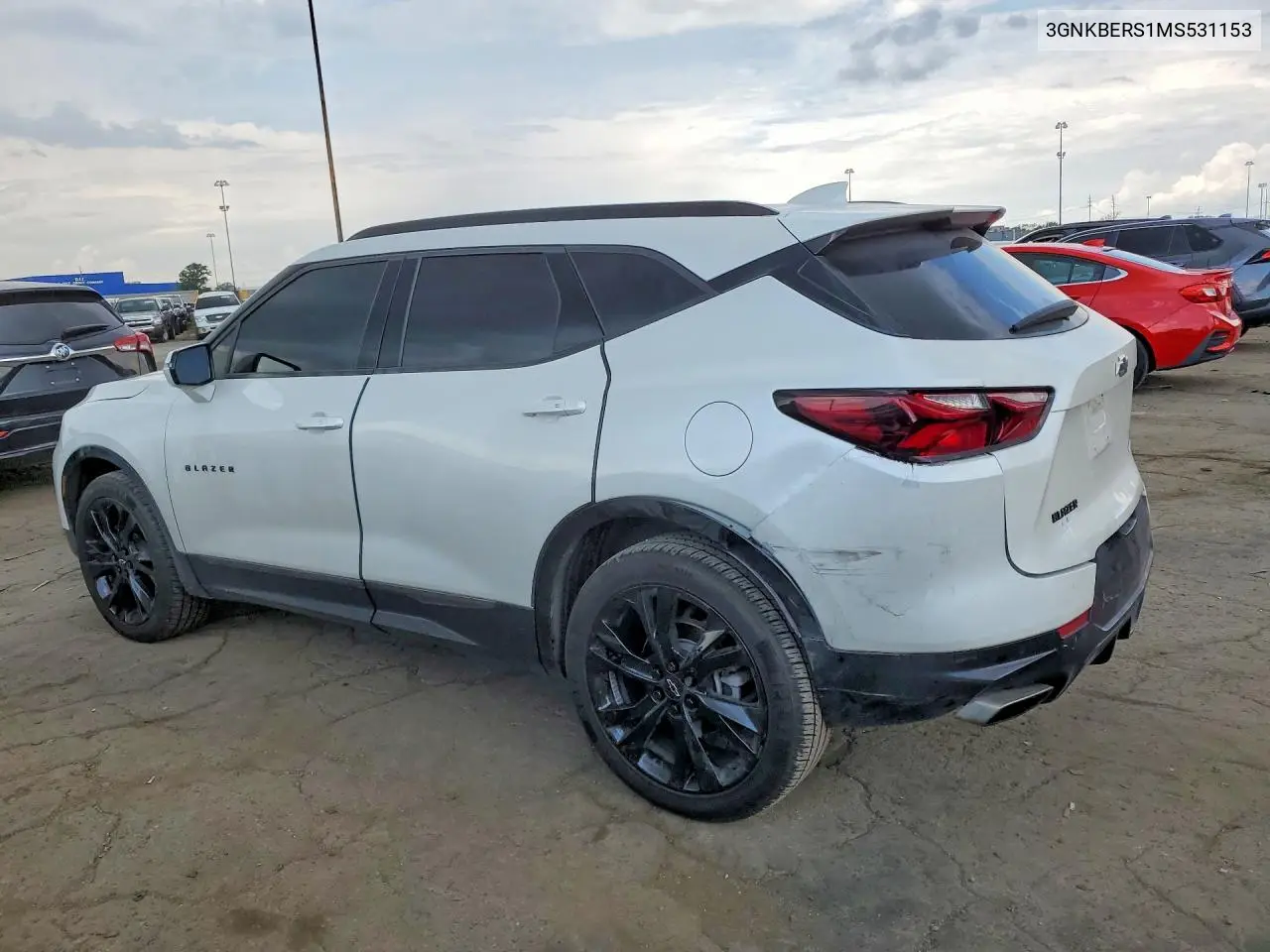 2021 Chevrolet Blazer Rs VIN: 3GNKBERS1MS531153 Lot: 60608096