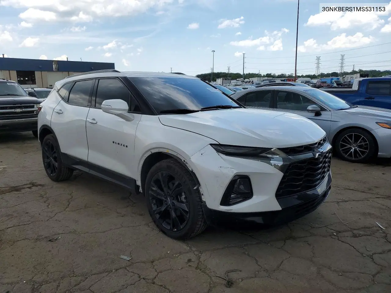 2021 Chevrolet Blazer Rs VIN: 3GNKBERS1MS531153 Lot: 60608096