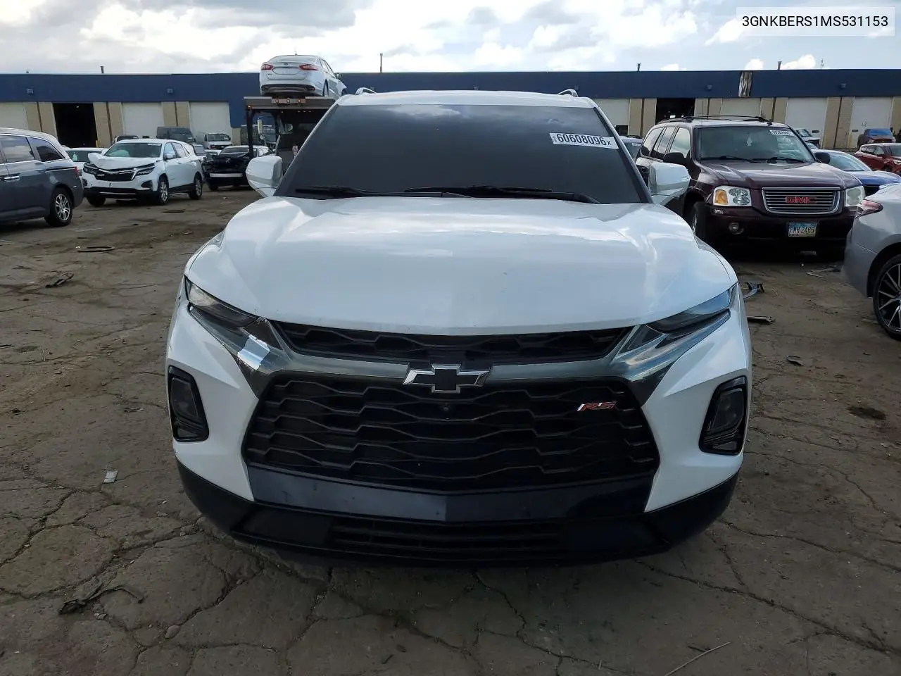 2021 Chevrolet Blazer Rs VIN: 3GNKBERS1MS531153 Lot: 60608096
