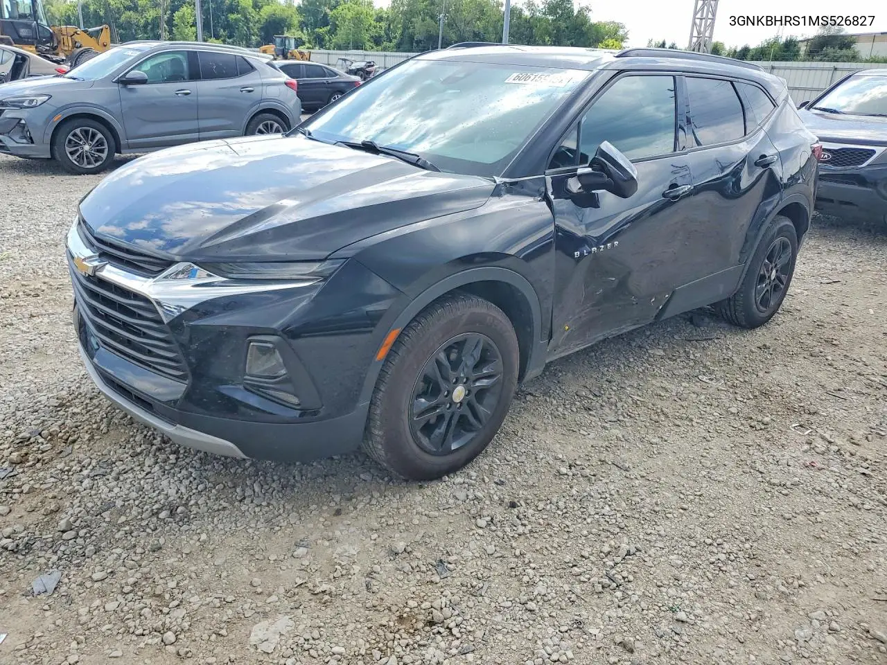 2021 Chevrolet Blazer 2Lt VIN: 3GNKBHRS1MS526827 Lot: 60615916