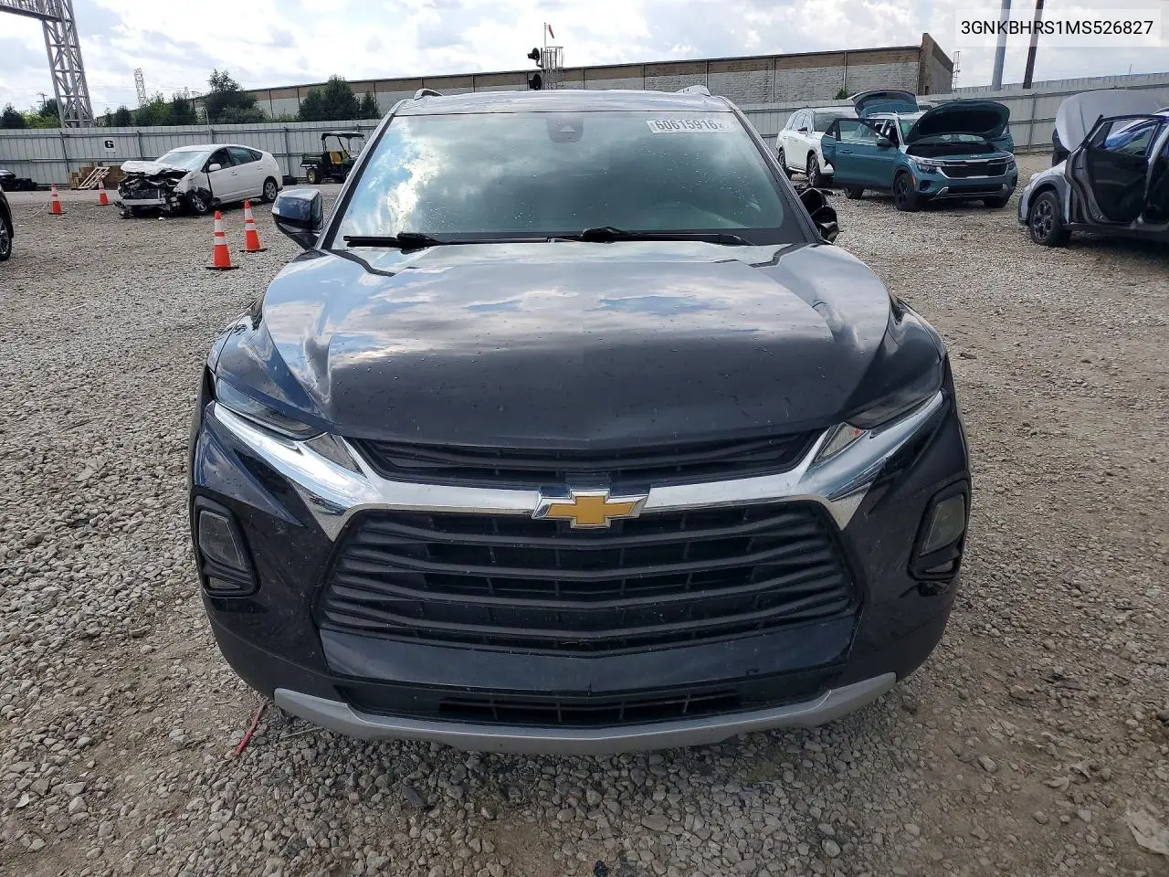 2021 Chevrolet Blazer 2Lt VIN: 3GNKBHRS1MS526827 Lot: 60615916