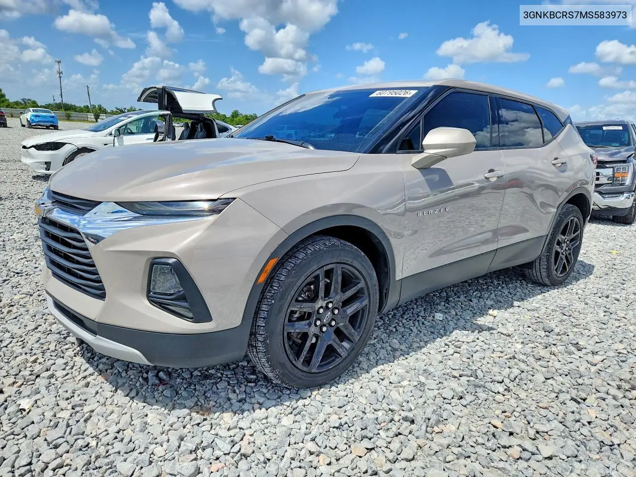 2021 Chevrolet Blazer 2Lt VIN: 3GNKBCRS7MS583973 Lot: 60795026