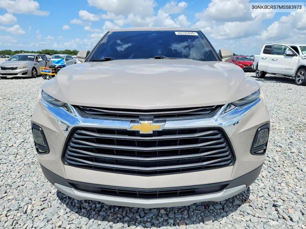 2021 Chevrolet Blazer 2Lt VIN: 3GNKBCRS7MS583973 Lot: 60795026