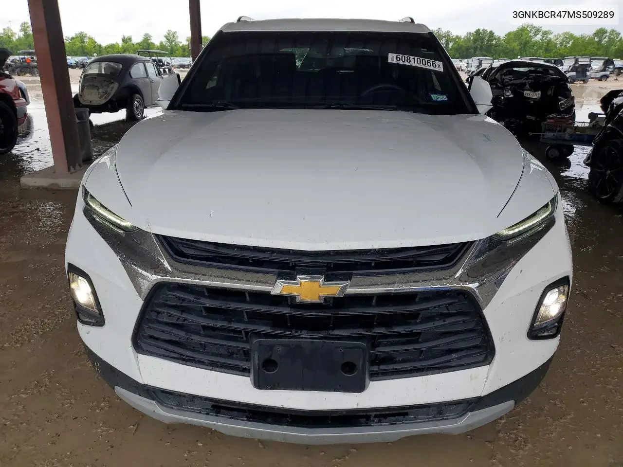 2021 Chevrolet Blazer 2Lt VIN: 3GNKBCR47MS509289 Lot: 60810066