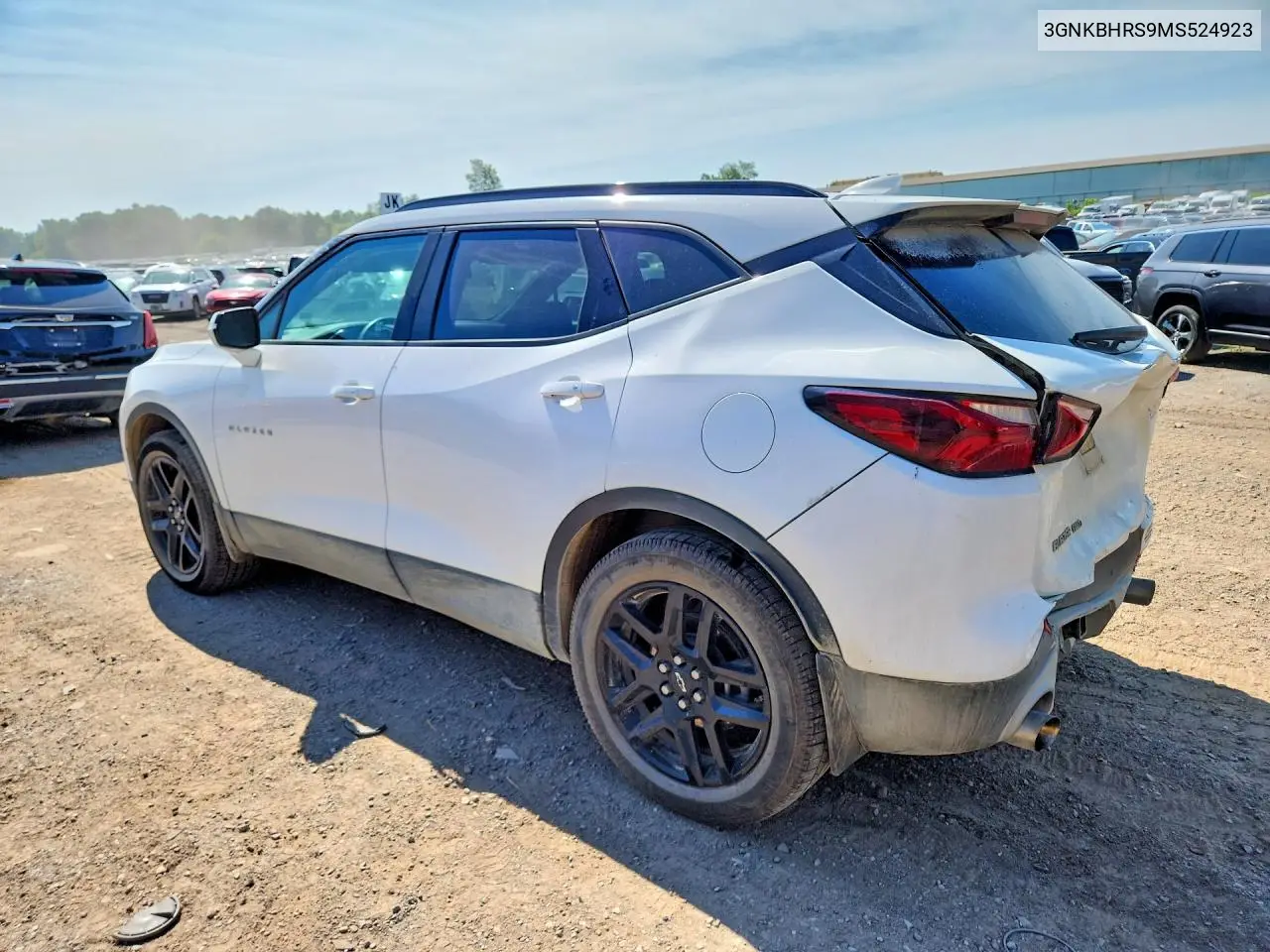 2021 Chevrolet Blazer 2Lt VIN: 3GNKBHRS9MS524923 Lot: 60832986