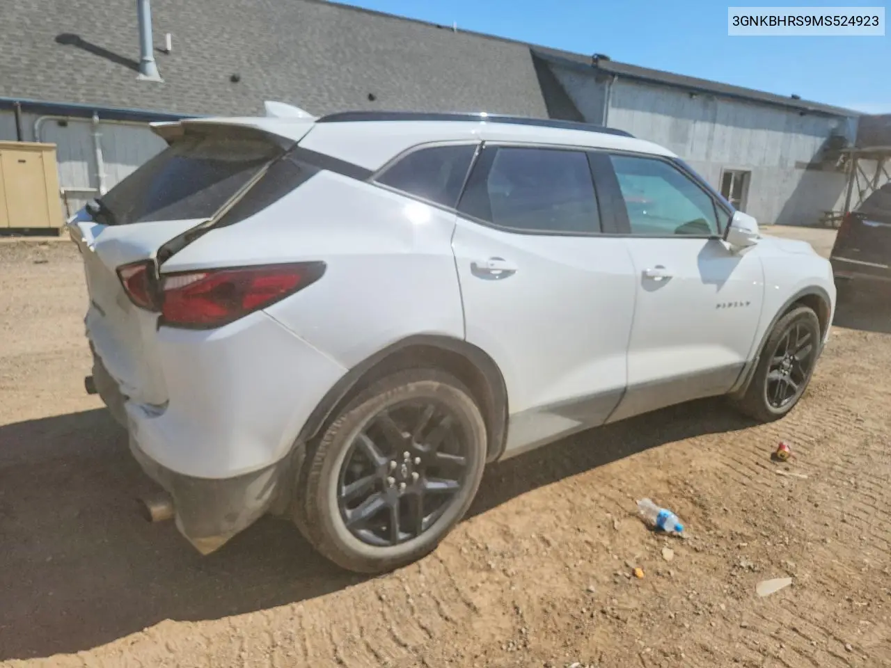 2021 Chevrolet Blazer 2Lt VIN: 3GNKBHRS9MS524923 Lot: 60832986