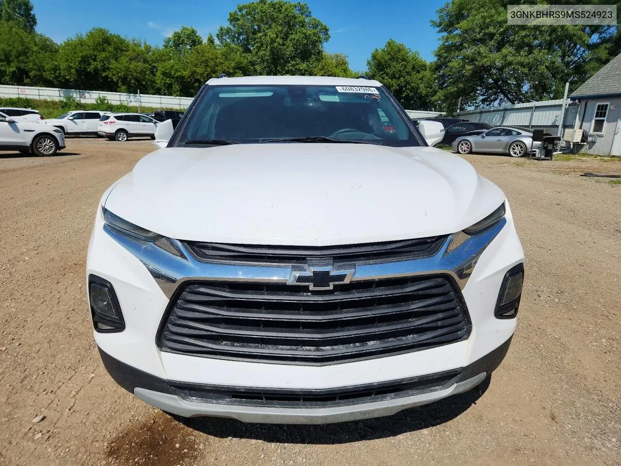 2021 Chevrolet Blazer 2Lt VIN: 3GNKBHRS9MS524923 Lot: 60832986