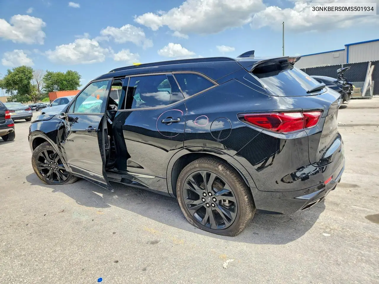 2021 Chevrolet Blazer Rs VIN: 3GNKBERS0MS501934 Lot: 60924956