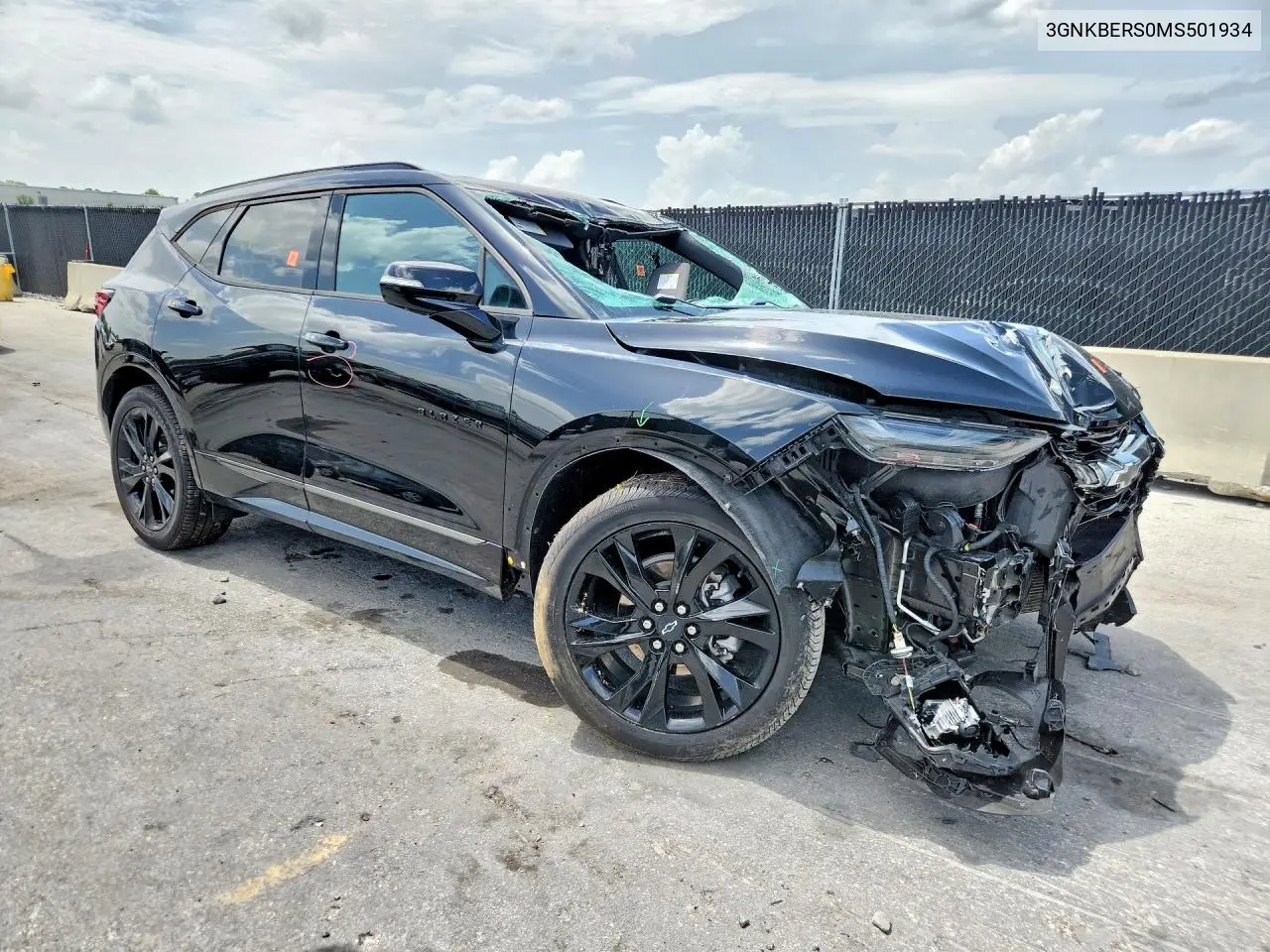 2021 Chevrolet Blazer Rs VIN: 3GNKBERS0MS501934 Lot: 60924956