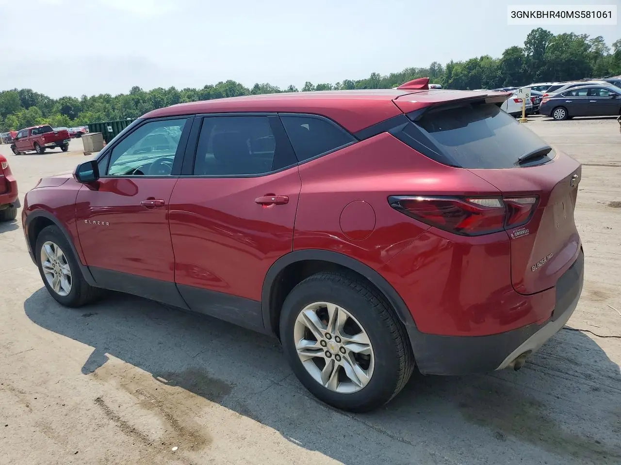 2021 Chevrolet Blazer 2Lt VIN: 3GNKBHR40MS581061 Lot: 61159356