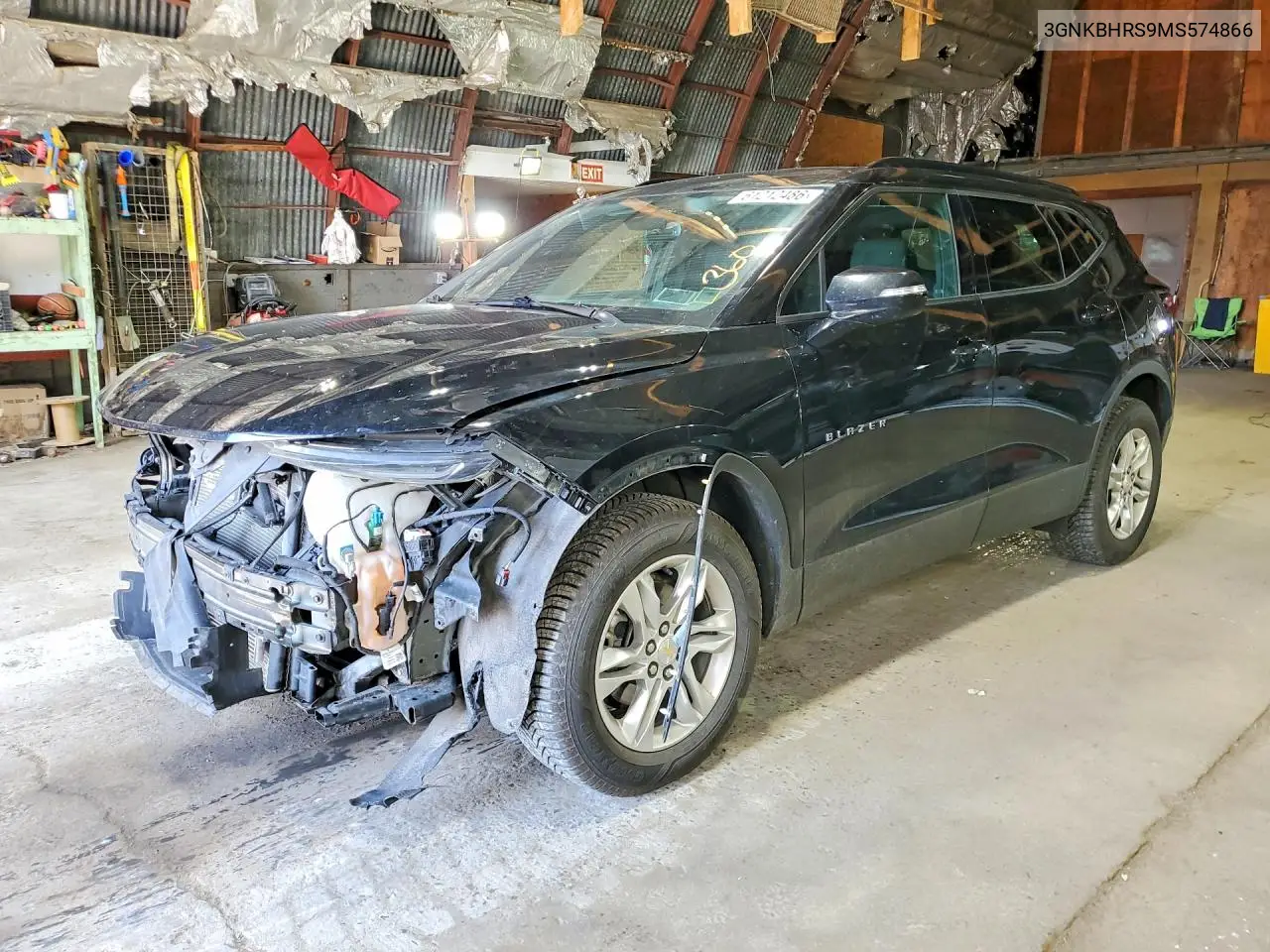 2021 Chevrolet Blazer 2Lt VIN: 3GNKBHRS9MS574866 Lot: 61212486