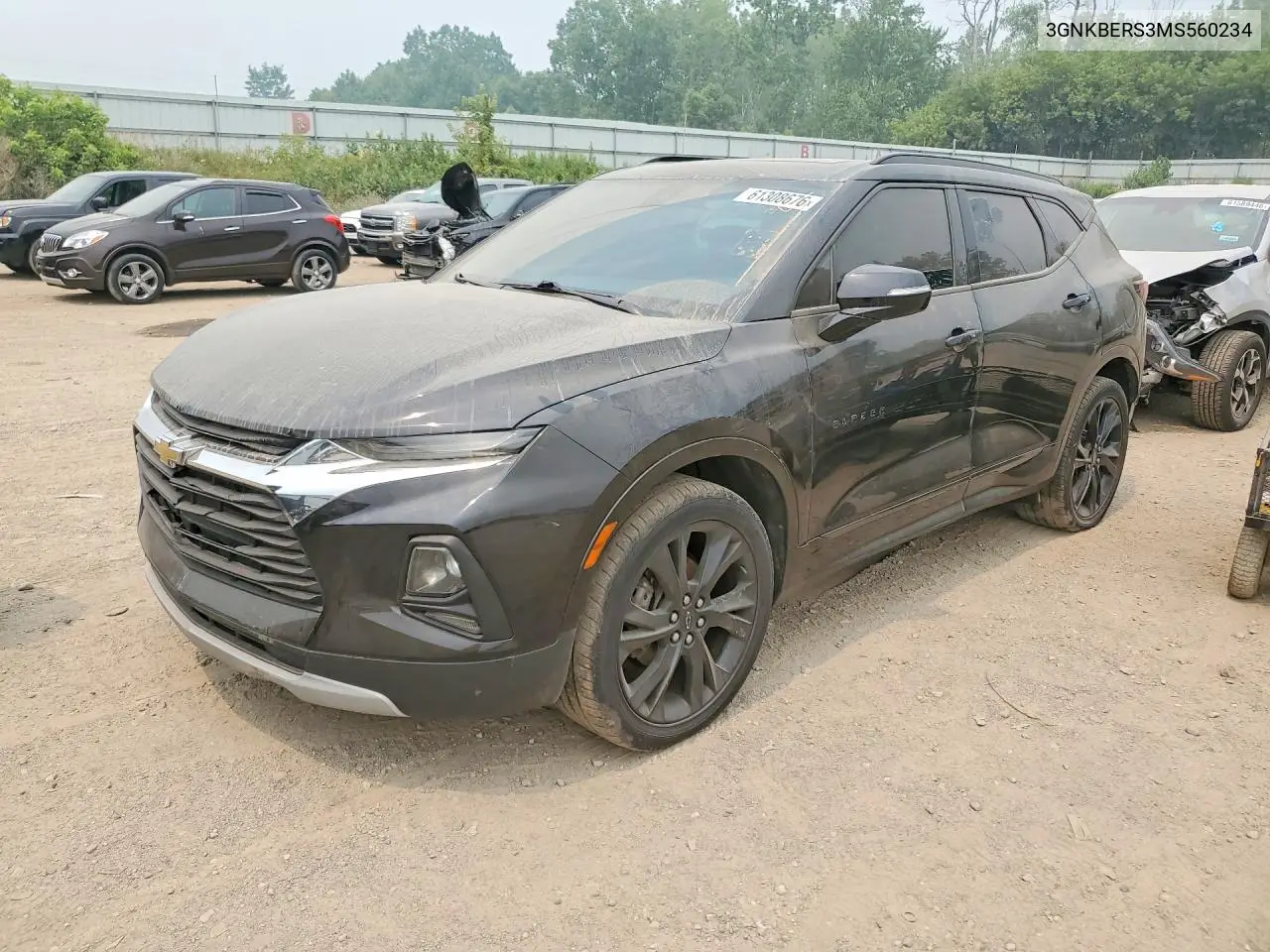 2021 Chevrolet Blazer VIN: 3GNKBERS3MS560234 Lot: 61308676