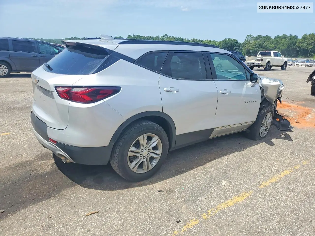 2021 Chevrolet Blazer 3Lt VIN: 3GNKBDRS4MS537877 Lot: 61413556