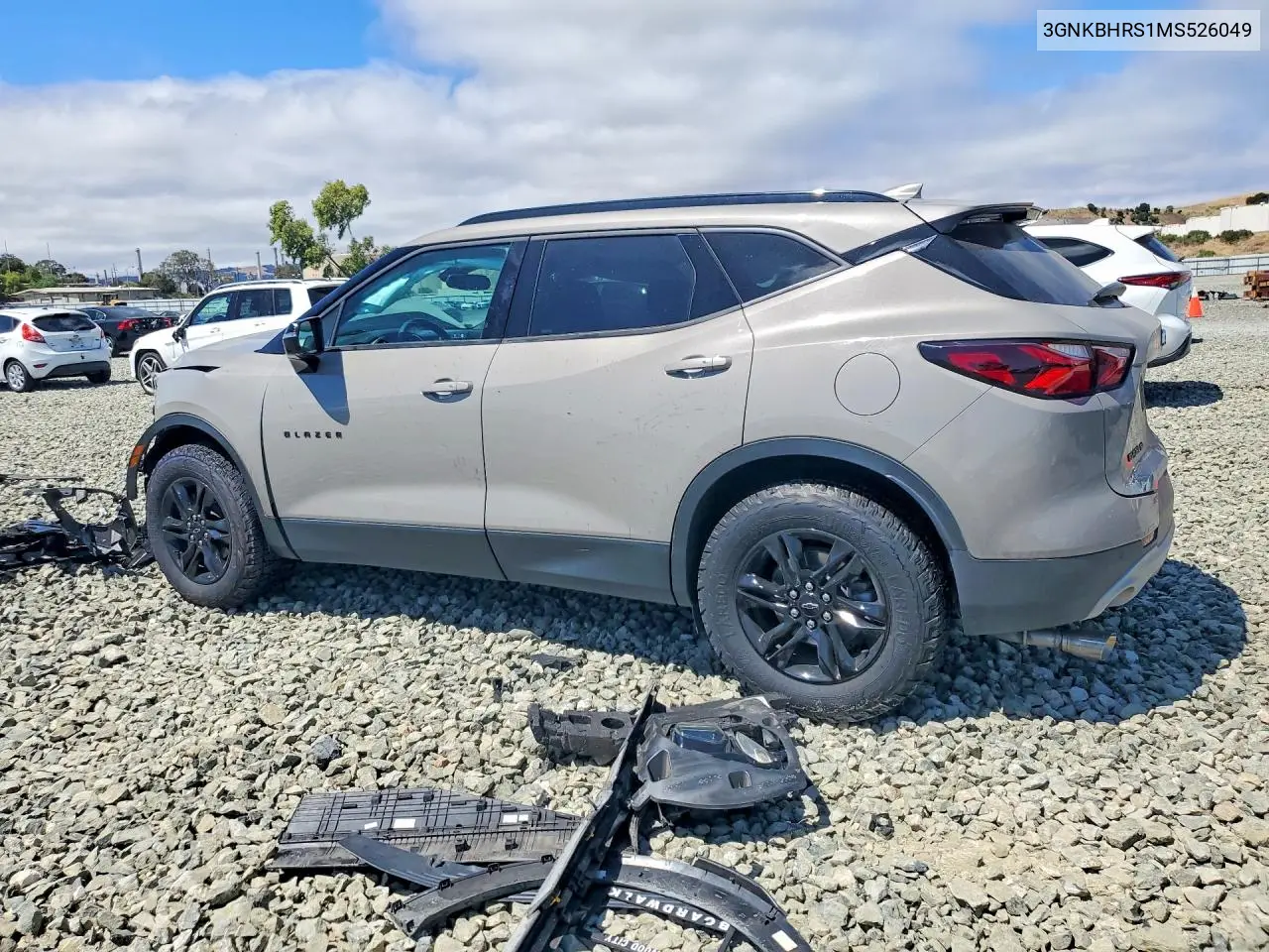 2021 Chevrolet Blazer 2Lt VIN: 3GNKBHRS1MS526049 Lot: 62264626