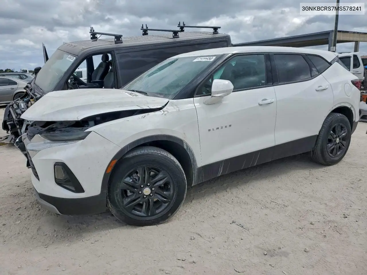 2021 Chevrolet Blazer 2Lt VIN: 3GNKBCRS7MS578241 Lot: 72277955