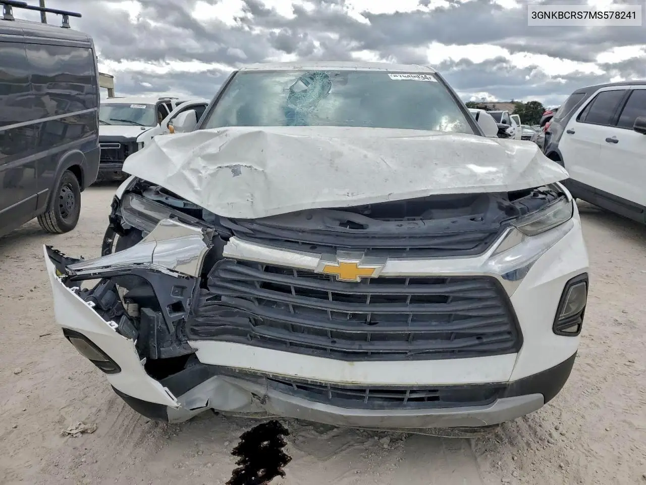 2021 Chevrolet Blazer 2Lt VIN: 3GNKBCRS7MS578241 Lot: 72277955