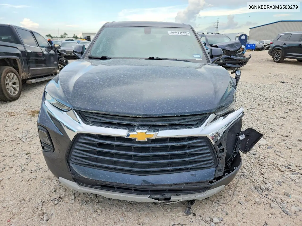 2021 Chevrolet Blazer 1Lt VIN: 3GNKBBRA0MS583279 Lot: 85977685