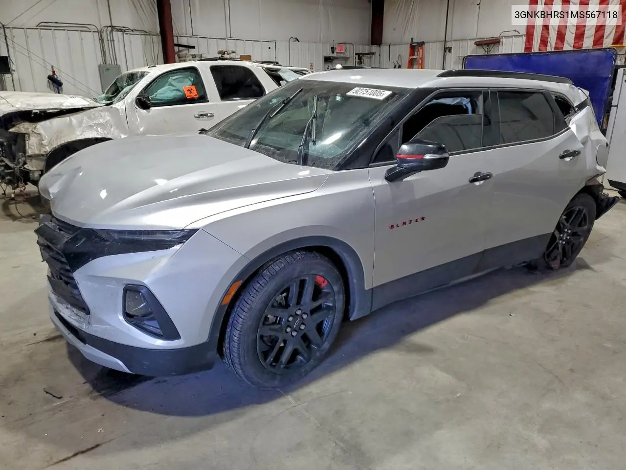 3GNKBHRS1MS567118 2021 Chevrolet Blazer 2Lt