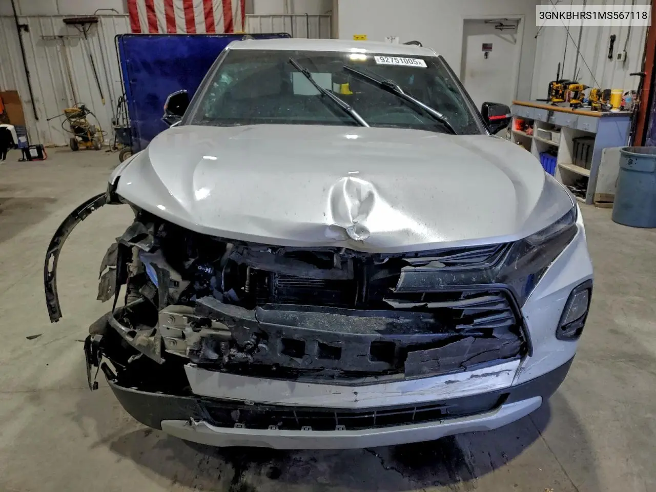 3GNKBHRS1MS567118 2021 Chevrolet Blazer 2Lt