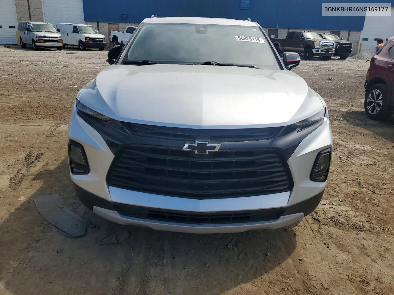2022 Chevrolet Blazer 2Lt VIN: 3GNKBHR46NS169177 Lot: 56028116